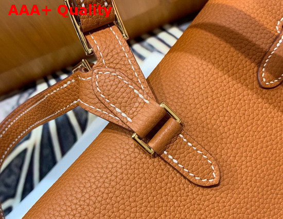 Hermes Kelly Ado Backpack Gold Togo Calfskin Leather Replica