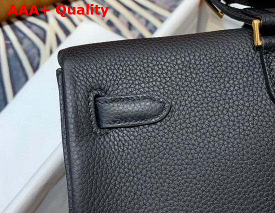 Hermes Kelly Ado Backpack in Black Togo Calfskin Leather Replica