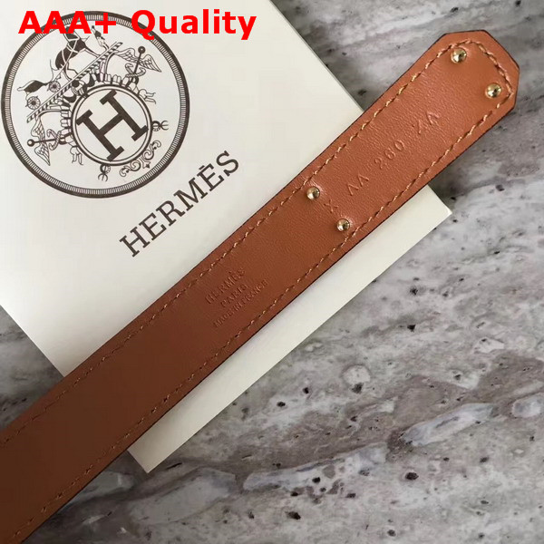 Hermes Kelly Belt in Tan Epsom Calfskin with Gold Plated Kelly Buckle Replica