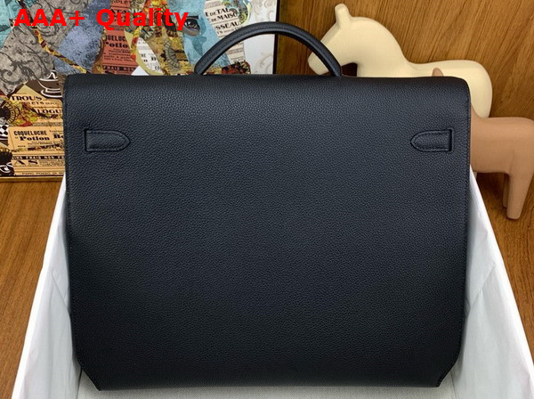 Hermes Kelly Depeches 36 Briefcase in Black Togo Calfskin Replica