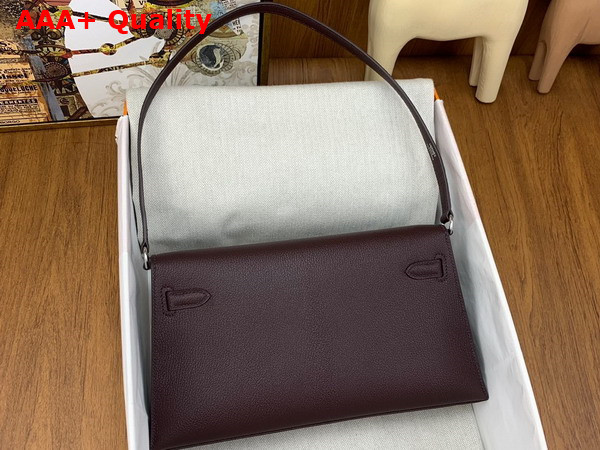 Hermes Kelly Elan in Bordeaux Goatskin Replica