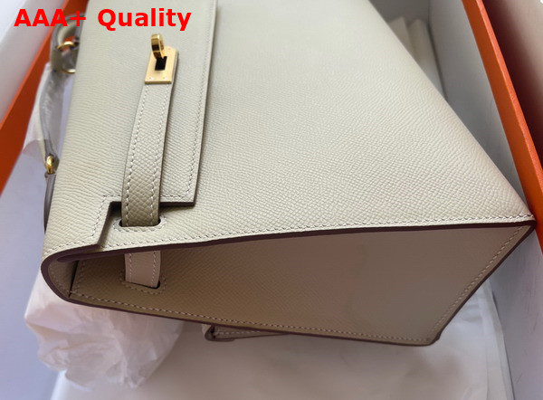 Hermes Kelly II Sellier en Desordre Blanc Epsom Calfskin Replica