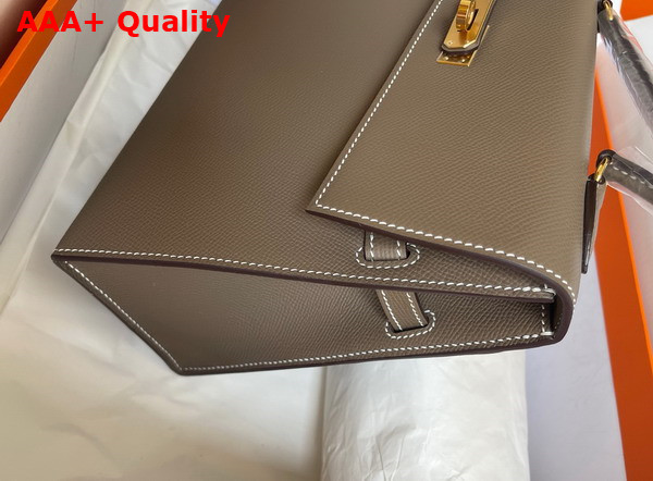 Hermes Kelly II Sellier en Desordre Elephant Gray Epsom Calfskin Replica