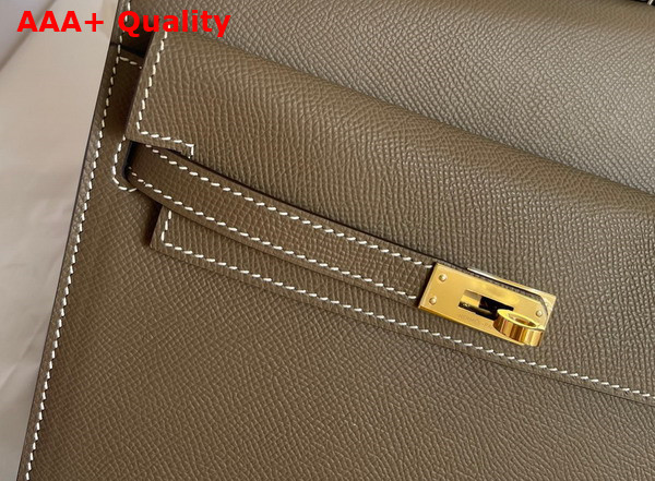 Hermes Kelly II Sellier en Desordre Elephant Gray Epsom Calfskin Replica