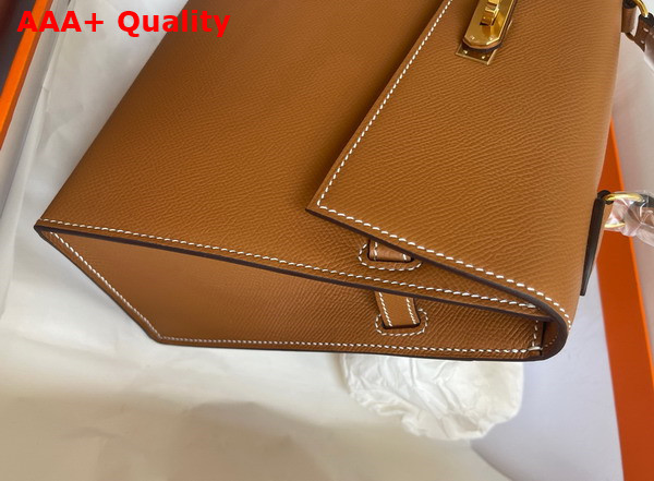 Hermes Kelly II Sellier en Desordre Gold Epsom Calfskin Replica