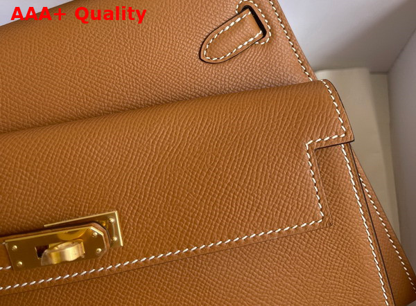 Hermes Kelly II Sellier en Desordre Gold Epsom Calfskin Replica