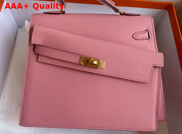 Hermes Kelly II Sellier en Desordre Light Pink Epsom Calfskin Replica