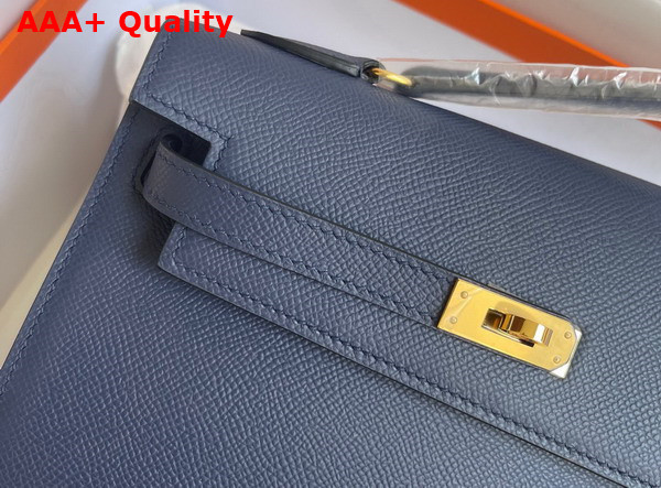 Hermes Kelly II Sellier en Desordre Navy Blue Epsom Calfskin Replica