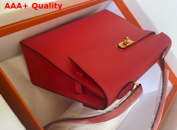 Hermes Kelly II Sellier en Desordre Red Epsom Calfskin Replica