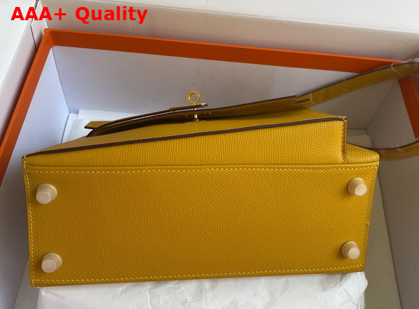 Hermes Kelly II Sellier en Desordre Yellow Epsom Calfskin Replica