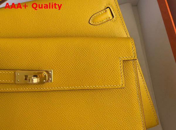 Hermes Kelly II Sellier en Desordre Yellow Epsom Calfskin Replica