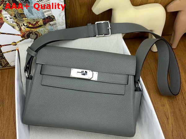 Hermes Kelly Messenger Bag in Storm Togo Calfskin Replica