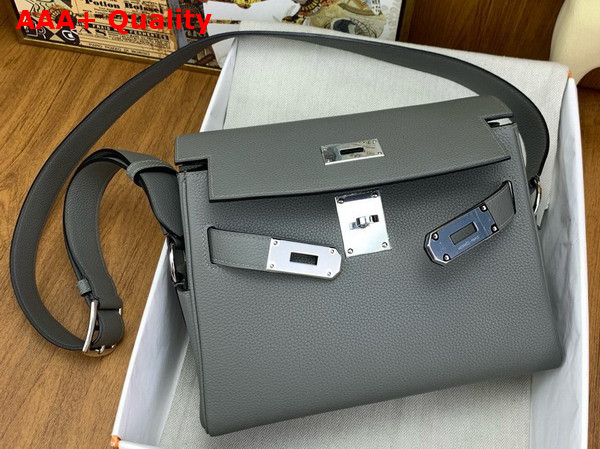 Hermes Kelly Messenger Bag in Storm Togo Calfskin Replica