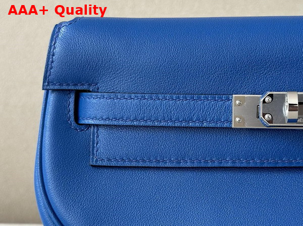 Hermes Kelly Moove Bag in Blue Swift Calfskin Replica