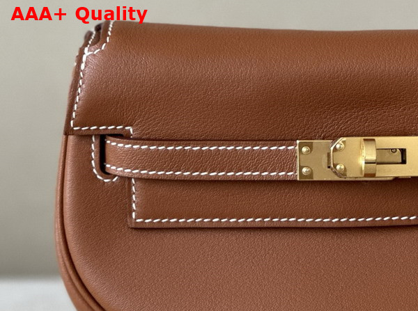 Hermes Kelly Moove Bag in Brown Swift Calfskin Replica