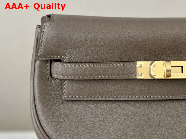 Hermes Kelly Moove Bag in Elephant Grey Swift Calfskin Replica