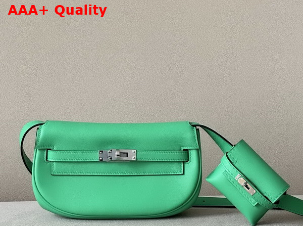 Hermes Kelly Moove Bag in Green Swift Calfskin Replica