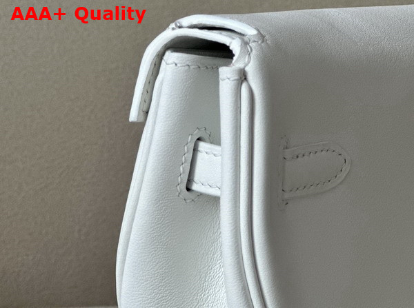 Hermes Kelly Moove Bag in White Swift Calfskin Replica