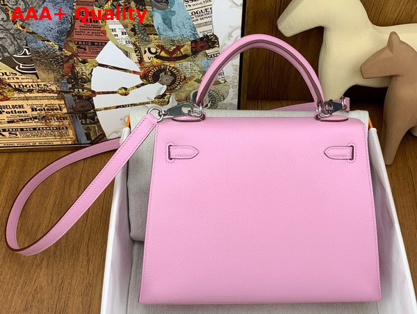 Hermes Kelly Sellier 25 Bag in Candy Pink Epsom Calfskin Replica