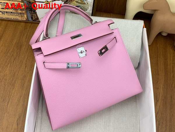 Hermes Kelly Sellier 25 Bag in Candy Pink Epsom Calfskin Replica