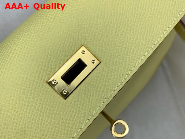 Hermes Kelly Sellier 25 Bag in Egg Yellow Epsom Calfskin Replica