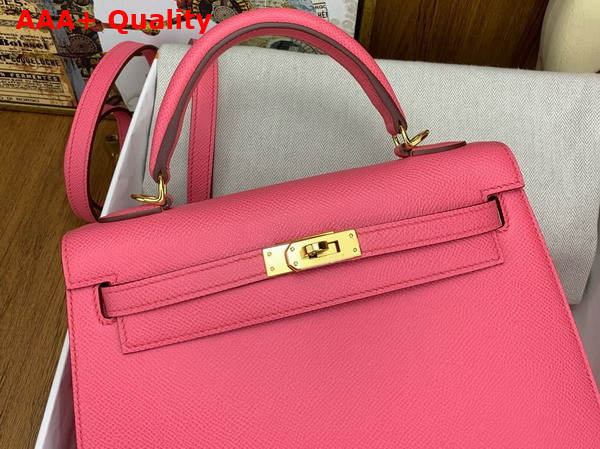 Hermes Kelly Sellier 25 in Lipstick Epsom Calfskin Replica