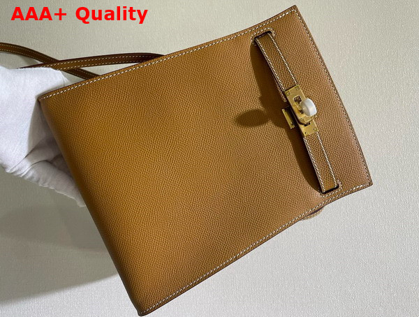 Hermes Kelly Sport Handbag in Tan Epsom Leather Replica