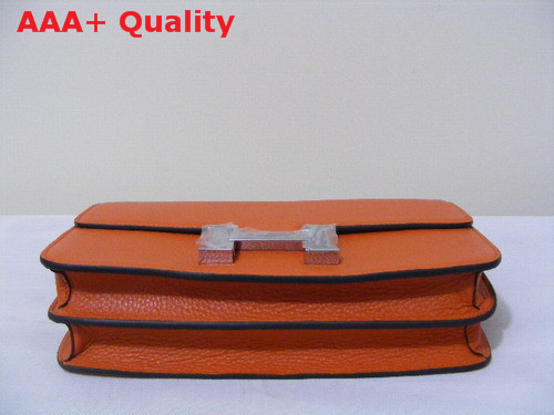 Hermes Large Constance Orange Silver Lock Replica