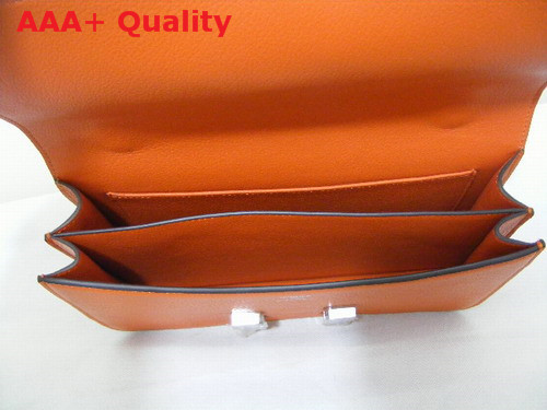 Hermes Large Constance Orange Silver Lock Replica