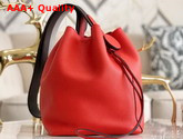 Hermes Licol Hermes 17 Bag in Red Evercolor Calfskin Replica