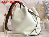 Hermes Licol Hermes 17 Bag in White Evercolor Calfskin Replica