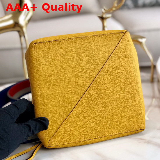 Hermes Licol Hermes 17 Bag in Yellow Evercolor Calfskin Replica