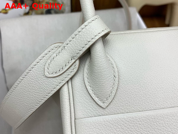 Hermes Lindy 26 Bag in Pearl Grey Evergrain Leather Replica