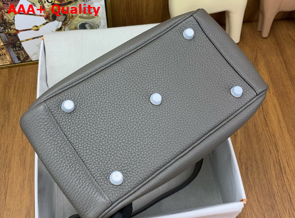 Hermes Lindy 26 in Dark Grey Taurillon Clemence Leather Replica