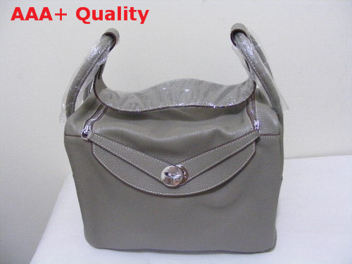 Hermes Lindy In Grey Leather Replica