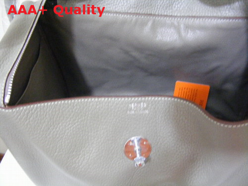 Hermes Lindy In Grey Leather Replica