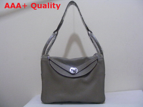 Hermes Lindy In Grey Leather Replica