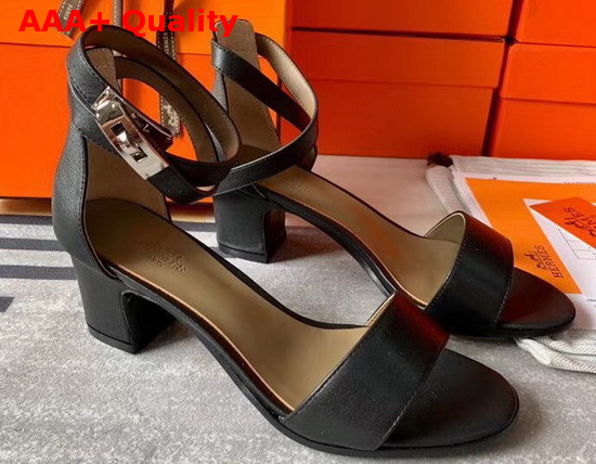 Hermes Manege Sandal Noir Calfskin Replica