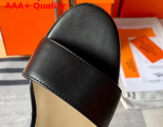 Hermes Manege Sandal Noir Calfskin Replica