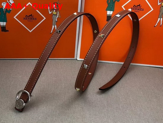 Hermes Medor Strap in Tan Swift Calfskin Replica