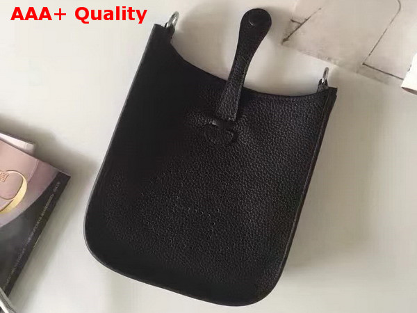 Hermes Mini Evelyn in Black Togo Leather Replica