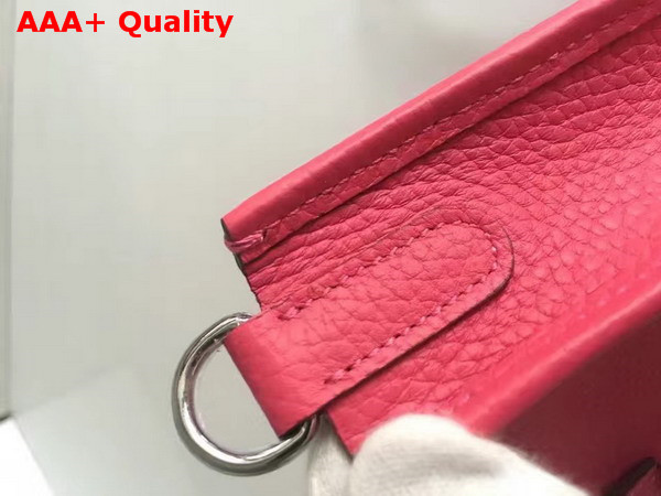 Hermes Mini Evelyn in Fuchsia Togo Leather Replica