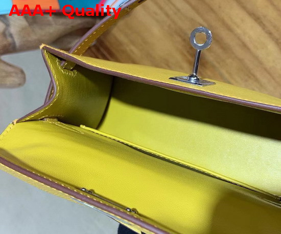 Hermes Mini Kelly 20cm Yellow Epsom Calfskin Replica