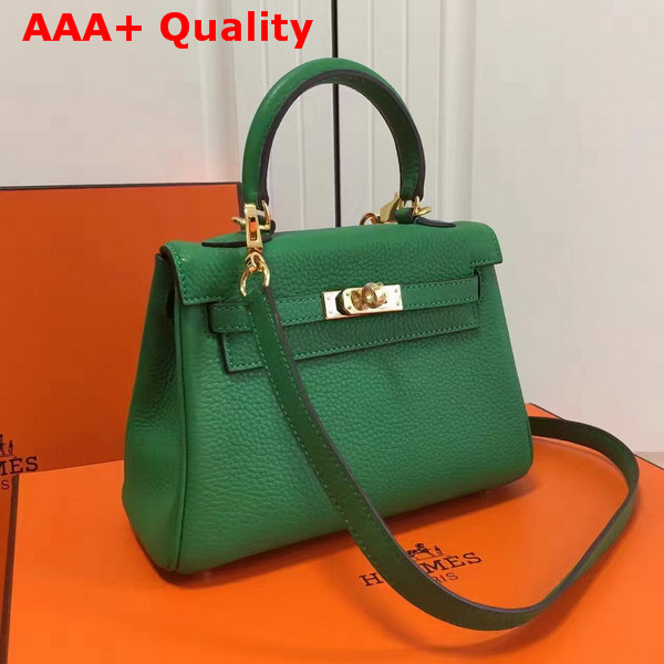 Hermes Mini Kelly Green Togo Leather Replica