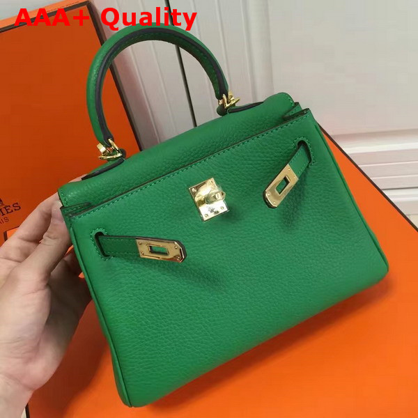 Hermes Mini Kelly Green Togo Leather Replica