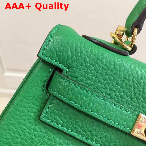 Hermes Mini Kelly Green Togo Leather Replica