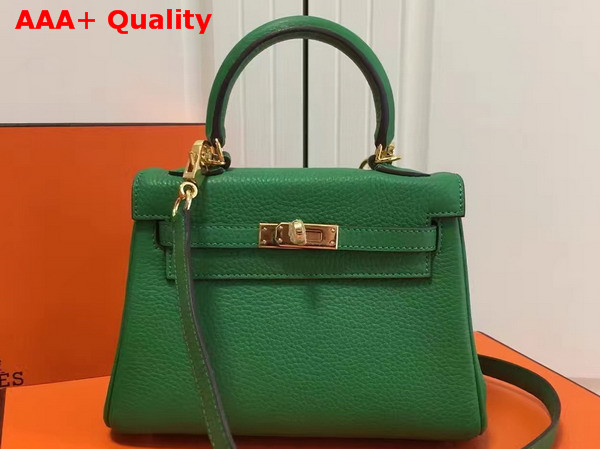 Hermes Mini Kelly Green Togo Leather Replica