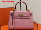 Hermes Mini Kelly Pink Togo Leather Replica