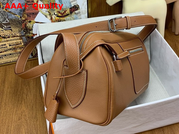 Hermes Nouveau On Body Bag in Gold Brown Replica