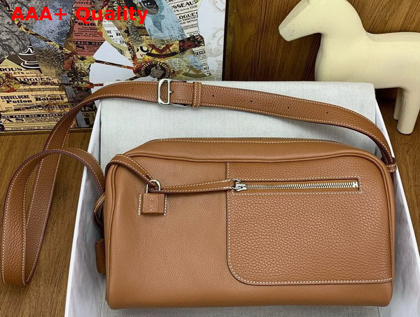 Hermes Nouveau On Body Bag in Gold Brown Replica